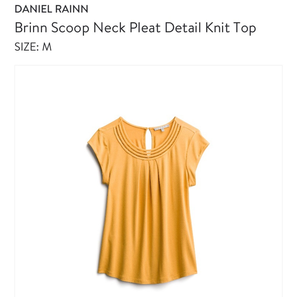 Brinn Scoop Neck Pleat Detail Knot Top